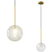 Toolight Hängelampe App1683-1Cp 20Cm Gold