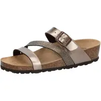 Lico Natural Glitter Damen Hausschuh, atmungsaktive Innensohle, Größe 40