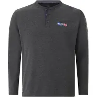 Jan Vanderstorm Sweatshirt "Sweatshirt JORNSEN", Herren, Gr. 7XL, grau (dunkelgrau melange), Obermaterial: 70% Baumwolle CO. 30% Polyester COOLMAX PES(Coolmax)., Shirts Sweatshirt
