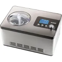 Domo Eismaschine DO9207I (edelstahl, für 2.000ml Eiscreme, 180 Watt Kompressor)