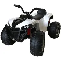Es-toys Elektro Kinderquad S888 weiss, Musikfunktion, 2x 25W Motoren, 12V 7Ah Akku
