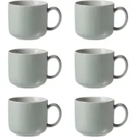 Ritzenhoff & Breker Tasse "Kaffeetassen Jasper 240 ml 6er Set", grün (mint), 6 tlg., Keramik, Trinkgefäße, Tasse