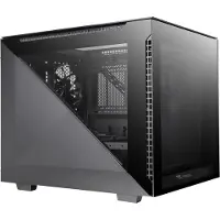 Thermaltake Divider 200 TG, Micro Tower, PC, Schwarz, micro ATX, Mini-ITX, SPCC, 18,5 cm