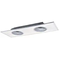 JUST LIGHT LED-Deckenventilator Flat-Air, CCT, weiß, 120x40cm