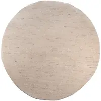 Theko Wollteppich "Maloronga Uni", rund, 24 mm Höhe, echter Berber Teppich, reine Wolle, handgeknüpft