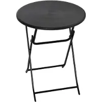 Aosom Gartentisch, Runder Klapptisch, Ø60 cm Beistelltisch für 2 Personen