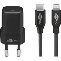 Goobay 61083 Ladegerät für Mobilgeräte Schwarz Indoor (61083)