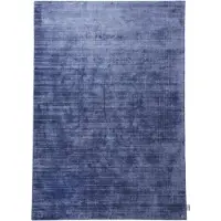 Tom Tailor Teppich HOME "Shine uni" Gr. 6, blau (navy), B:190cm H:8mm L:290cm, Viskose, Teppiche, Teppich, Handwebteppich, 100% Viskose, handgewebt, mit elegantem Schimmer