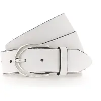 Mustang Damen-Gürtel mit Ovaler Dornschließe in Weiß-80