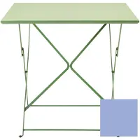 Ethimo Klapptisch Flower blau, Designer Design Studio, 80x75x80 cm
