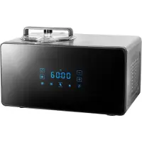 Gastroback Design Advanced Control, Traditionelle Eismaschine, 1,5 l, 1 Becken, Schwarz, Satinierter Stahl, 60 min, 1 m