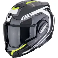Scorpion EXO Tech Evo Carbon Cosy Helm, schwarz/gelb/weiß, L (58/59)