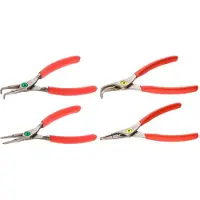 Facom Satz mit 4 Sicherungsringzangen innen/außen, gebogene und gerade Spitzen - 18 bis 60 mm - - PCJ4PB