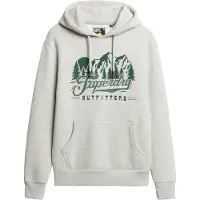 Superdry für Herren. M2014357A Kapuzenpullover Outfitters grau (M), Lässig, Baumwolle