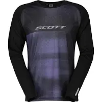 SCOTT Herren Trikot Tee Trail Tuned LS Schwarz M