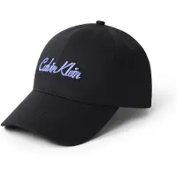 Calvin Klein Baseball Cap "6 PANEL SSNL GRAPHIC CAP", Damen, schwarz, Web, Baumwolle, unifarben, Caps Baseball Cap, Mit festem Schirm