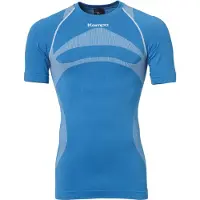 Kempa Kompressionsshirt "Shortsleeve ATTITUDE PRO", Damen, Gr. XS/S, blau (kempablau, weiß), Obermaterial: 72% Polyester PES. 21% Polyamid PA. 7% Elasthan EL., Shirts Kompressionsshirt