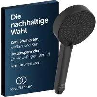 Ideal standard BD580XG 2F-Handbrause Alu+ d:100mm Silk Black