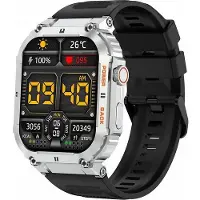 Gravity Smartwatch GT6-5 mit 1,96 Zoll Display, Bluetooth-Telefonie, Herzfrequenz- & SpO2-Messung, IP67