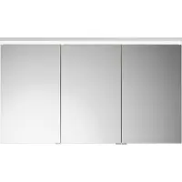 Burgbad Lin20 Spiegelschrank LED-Beleuchtung inklusive LED-Waschtischbeleuchtung, 3 Türen, mittlerer Tür Anschlag links, 1200x700x170mm, SPQL120RF5353, Farbe: Eiche Dekor Urban