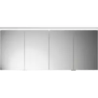 Burgbad Lin20 Spiegelschrank LED-Beleuchtung, 4 Türen, 1600x700x170mm, SPQK160F5363, Farbe: Weiß Hochglanz