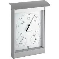 TFA-Dostmann 20-2045, Silber, Außen-Barometer, Außen-Hygrometer, Außen-Thermometer, 146 mm, 70 mm, 216 mm, 461 g