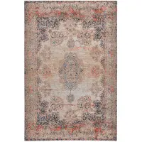 Tom Tailor Teppich HOME "Funky Orient Kirman" Gr. 2, bunt (multi), B:75cm H:5mm L:140cm, Baumwolle, Kunstfaser, Teppiche, Teppich, Kurzflor, Orient-Optik, Vintage Design, auch als Läufer