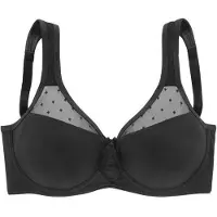 Nuance Minimizer-BH , Damen, Gr. 90, Cup C, schwarz, Microtouch, Obermaterial: 71% Polyamid, 29% Elasthan, BHs Minimizer-BH, mit Bügel und wattierten Trägern, Topseller