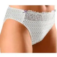 Nuance Slip , Damen, Gr. 36/38, bunt (creme, multi), Spitze, Obermaterial: 80% Polyamid, 10% Elasthan, 10% Viskose, figurbetont, Unterhosen Slip, in bequemer Basic-Schnittform