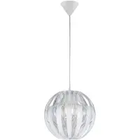 TRIO Pendelleuchte Pumpkin 30 cm weiß