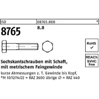 Reyher DIN 960 Stahl 8.8 blank M 16x1,5x130 - Sechskantschrauben, Feingewinde - Teilgewinde
