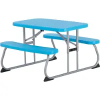 Lifetime , Picknickgarnitur "Kids"/ Gartentisch für Kinder, blau, 82,5 x 90 x 53,5 cm (B x T x H)