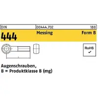 Reyher DIN 444 - Messing - BM 6x60 - Augenschrauben Form B Teilgewinde