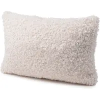 Gozze Dekokissen GÖZZE "Curly Kissen Rolf", beige (weiß, unifarben), B:30cm H:10cm L:50cm, Polyester, Dekokissen_Sitzkissen_Kissenhüllen, Dekokissen