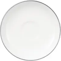 Villeroy & Boch Untertasse "Mokka-/Espressountertasse Anmut Platinum No. 1 ø 12 cm weiß", weiß, Speiseteller, Untertasse