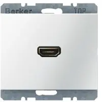 Berker 3315427009 HDMI Steckdose K.1 polarweiß glänzend
