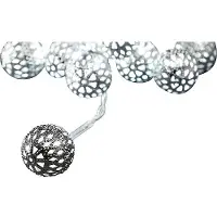 Konstsmide LED Dekolichterkette Metallbälle 10 LED 3188-303