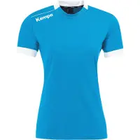 Kempa T-Shirt "Shirt PLAYER TRIKOT WOMEN", Damen, Gr. XL, blau (kempablau, weiß), Obermaterial: 100% Polyester PES., Shirts T-Shirt
