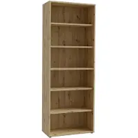 Forte Aktenregal "Goldsboro", braun (artisan eiche), B:84,5cm H:226,5cm T:41,5cm, Holzwerkstoff, Regale, Aktenregal, mit 6 offenen Fächern, unterschiedliche Breiten, Höhe 226,5 cm