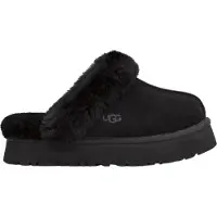 Ugg für Damen. 1122550 Schwarze Disquette-Sneaker aus Leder (41), 1 bis 3 cm, Wildleder, Keine, Lässig