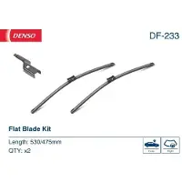 Denso Flat SCHEIBENWISCHER WISCHBLÄTTER Satz für VW POLO 9N_