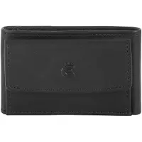 Esquire Leder Geldbörse Logo Tiny Wallet Black schwarz