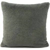 Gozze Dekokissen GÖZZE "Uni Flauschkissen LaPit", graugrün, unifarben, B:45cm H:10cm L:45cm, Polyester, Dekokissen_Sitzkissen_Kissenhüllen, Dekokissen