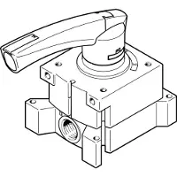 FESTO 4/3 Erschöpfte Handhebelventil G1/8 600l/min - 3488210
