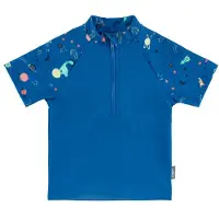 Sterntaler Schwimmanzug "Badeshirt kurzarm Weltraum", Kinder, Gr. 114, Einheitsgröße, blau (königsblau), Obermaterial: 82% Polyamid PA. 18% Elasthan EL., Badeanzüge Schwimmanzug