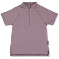 Sterntaler Badeanzug "Badeshirt kurzarm uni", Jungen, Gr. 114, Einheitsgröße, lila (blasslila), Obermaterial: 82% Polyamid PA. 18% Elasthan EL., Badeanzüge Badeanzug