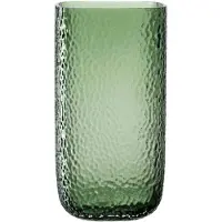 Leonardo Dekovase "Vase MARTELLO", grün, B:15cm H:29cm T:15cm, Glas, Vasen, Dekovase