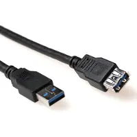 Intronics SB3041, 1 m, USB A, USB A, Männlich/Weiblich, Schwarz