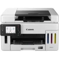 Canon Tintenstrahl Multifunktionsdrucker MAXIFY GX6550, 3-in-1, USB/WLAN, Auto-Duplex/Mobildruck/Cloud, bis A4, schwarz-weiß, inkl. CMYK-Tintenflaschen