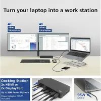 ACT USB-C Docking Station 4K, für 2 HDMI- oder DisplayPort-Monitore, mit DisplayLink AC7160